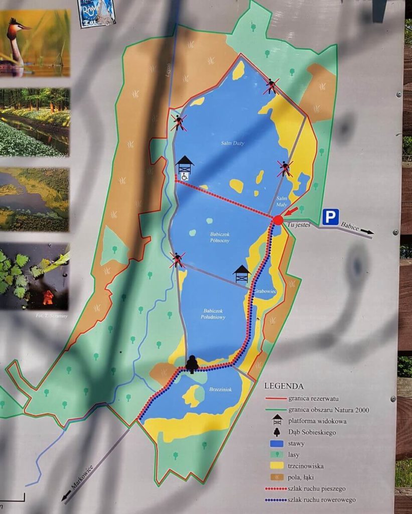 mapa rezerwatu łężczok
